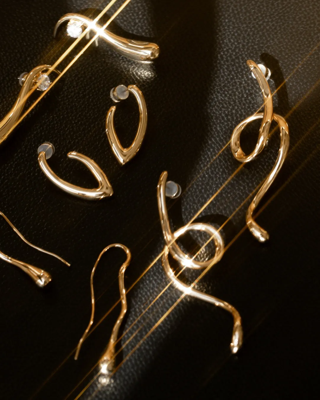 Chain Sculpt Link Earrings