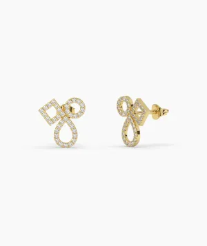 Chic Interlace Diamond Earrings