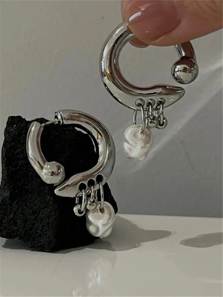 Chic pearl pendant earrings can be detachable before and after wearing INS fashion women's earrings jewelry accessories gift
