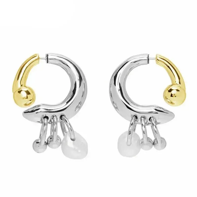 Chic pearl pendant earrings can be detachable before and after wearing INS fashion women's earrings jewelry accessories gift
