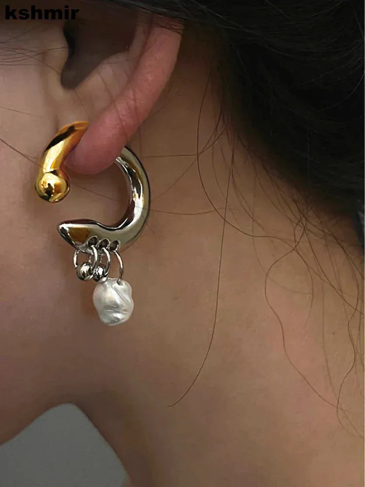 Chic pearl pendant earrings can be detachable before and after wearing INS fashion women's earrings jewelry accessories gift