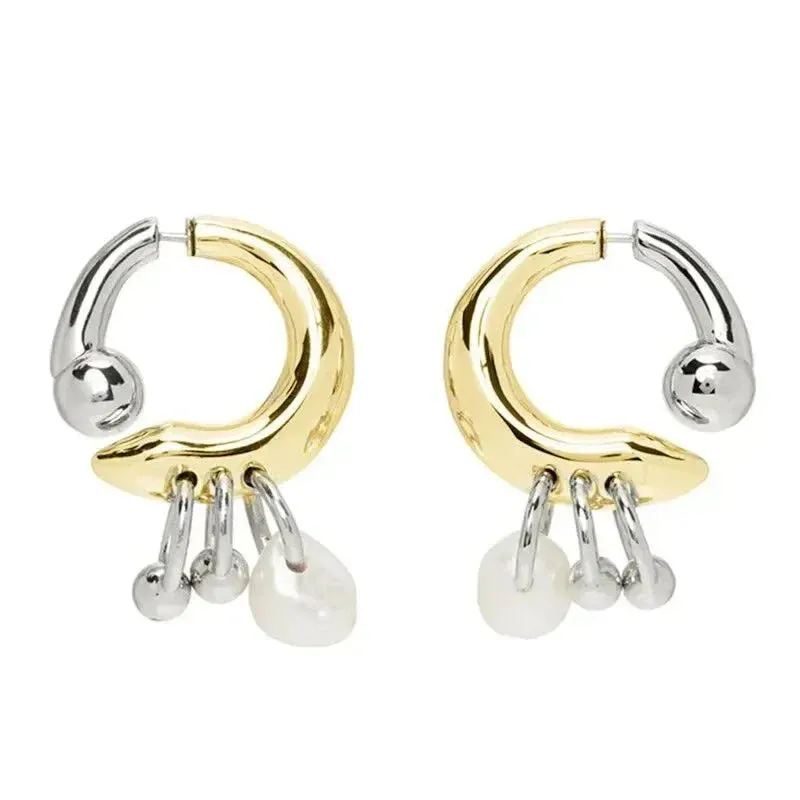 Chic pearl pendant earrings can be detachable before and after wearing INS fashion women's earrings jewelry accessories gift