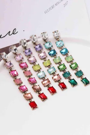 Chic Vibe Resin Geometric Dangle Earrings