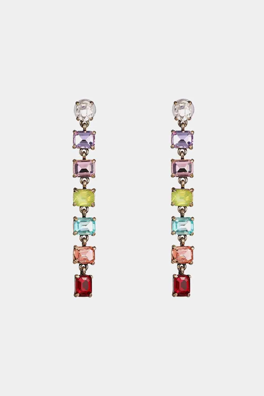 Chic Vibe Resin Geometric Dangle Earrings