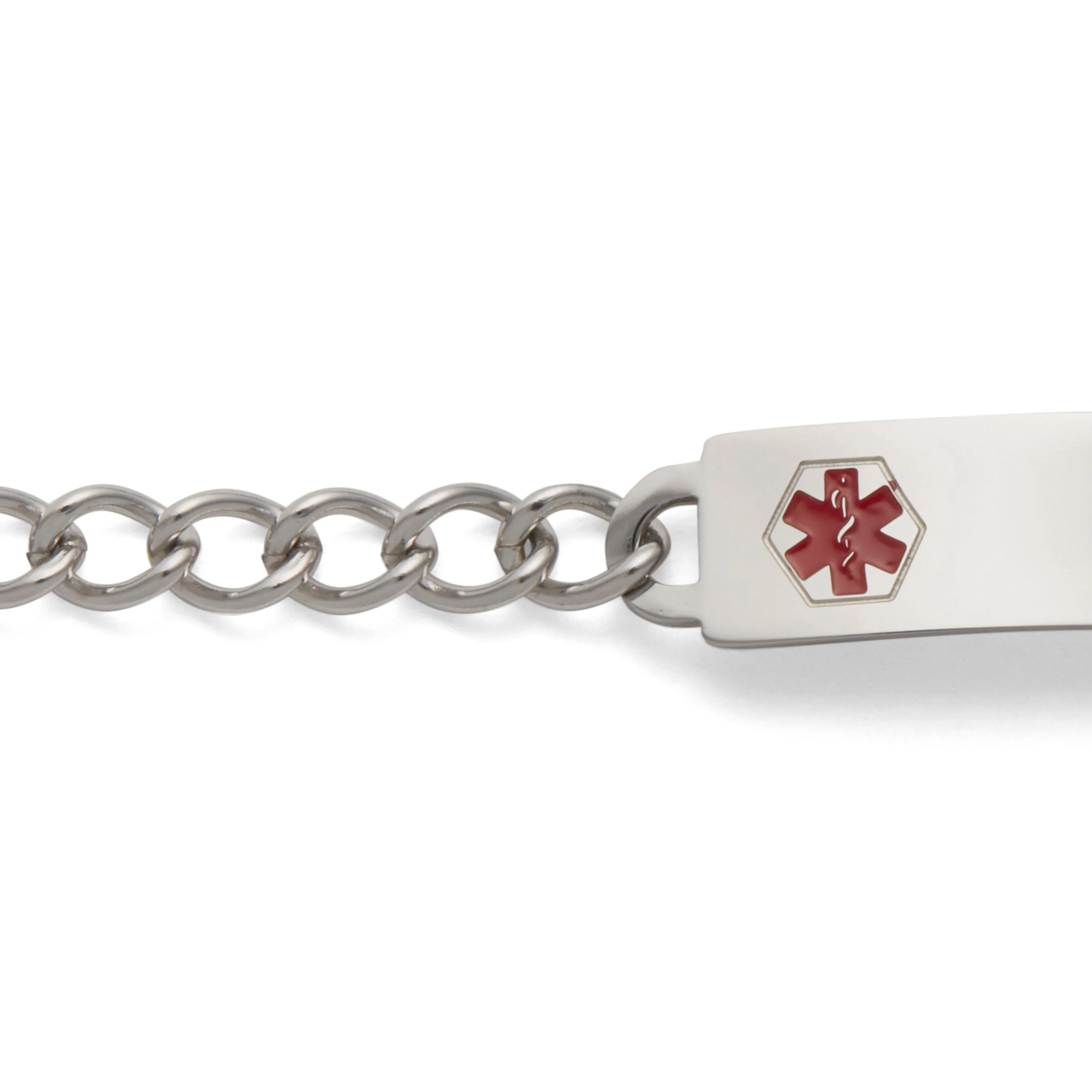 Children's Stainless Steel  Medilog Plaque and Bracelet