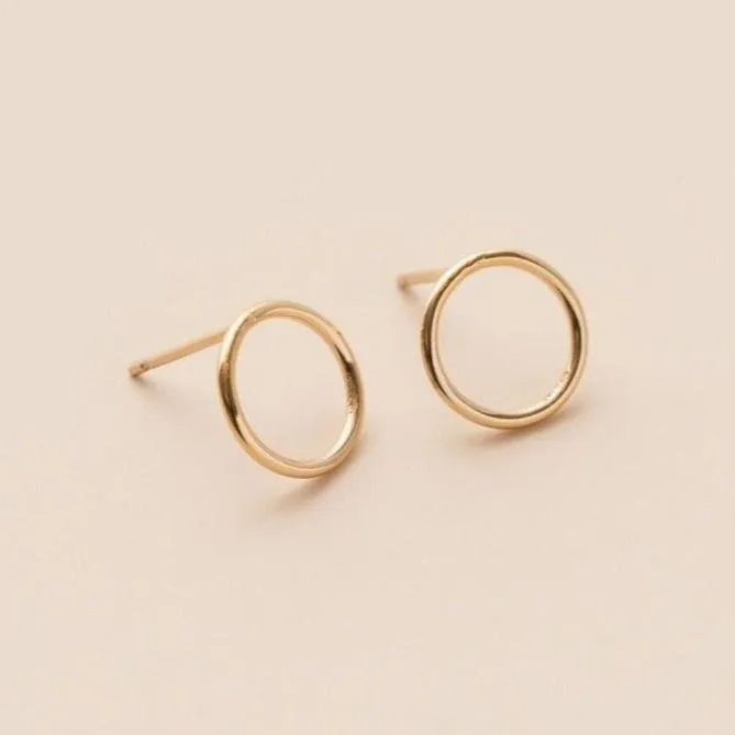 CIRCLE POST EARRINGS
