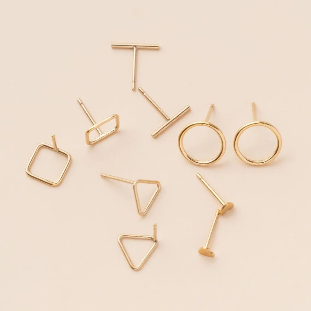 CIRCLE POST EARRINGS