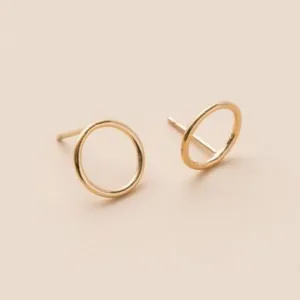 CIRCLE POST EARRINGS