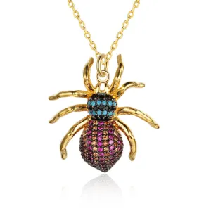 Classic Spider Insect necklace pendants For Women Girl Cool Fashion Costume Decoration Jewelry Wholesale