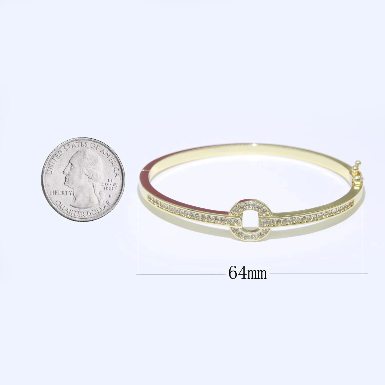 Clearance Pricing BLOWOUT Minimalist Gold Infinity Bracelet Cubic Zirconia Bracelet for Women Trendy Jewelry WA-064