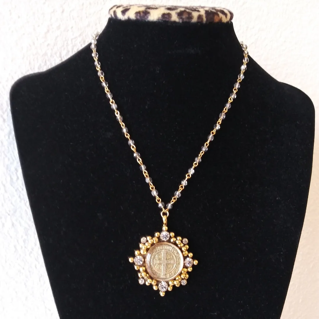 Cloister Crystal Choker, gold (CK:CC-bg-b745-a1)