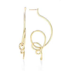 Clouds earring (post back)