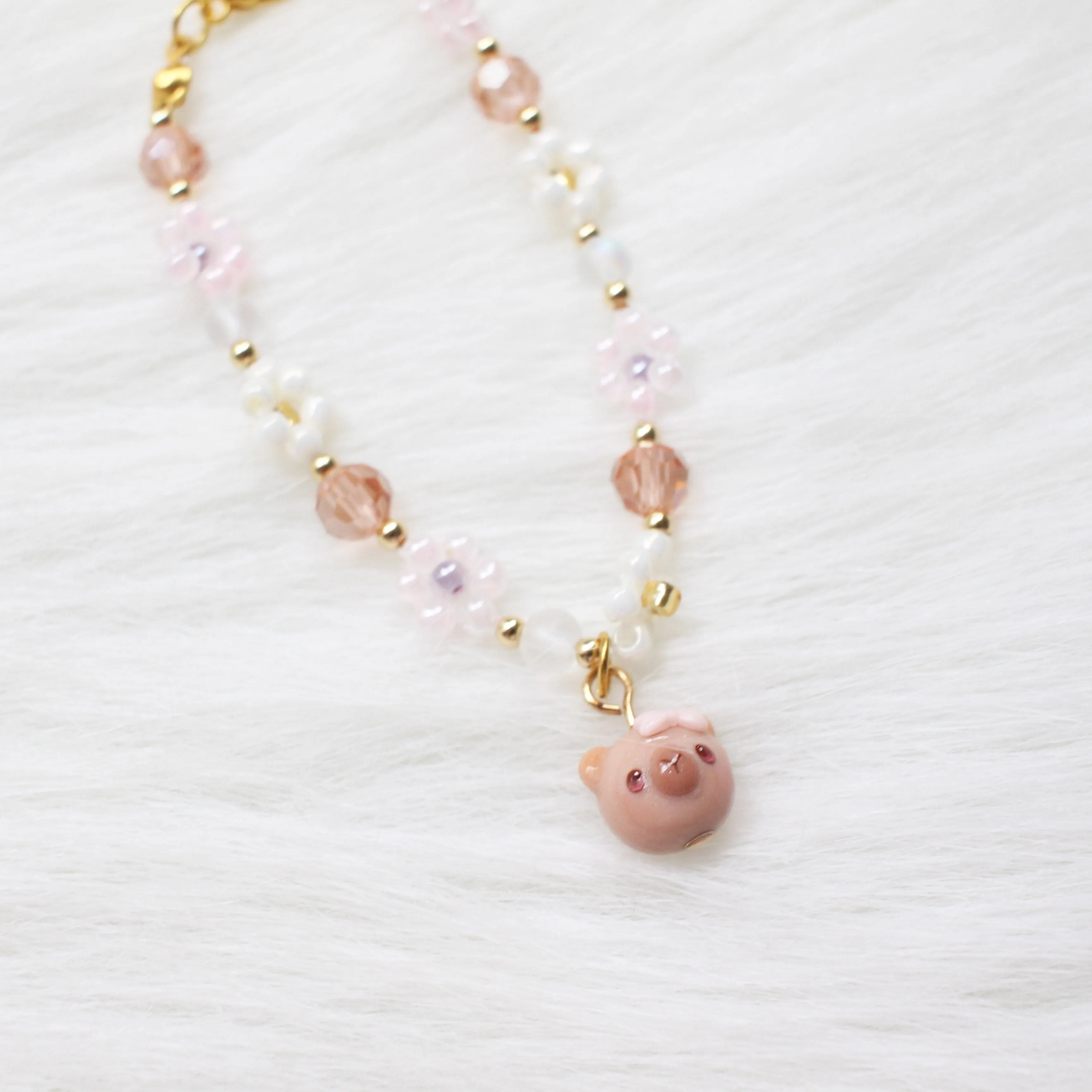 Coquette Capybara Bracelet