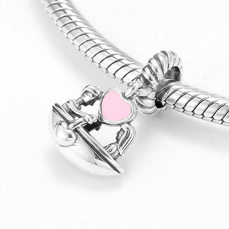 Couple in Boat Pendant Charm