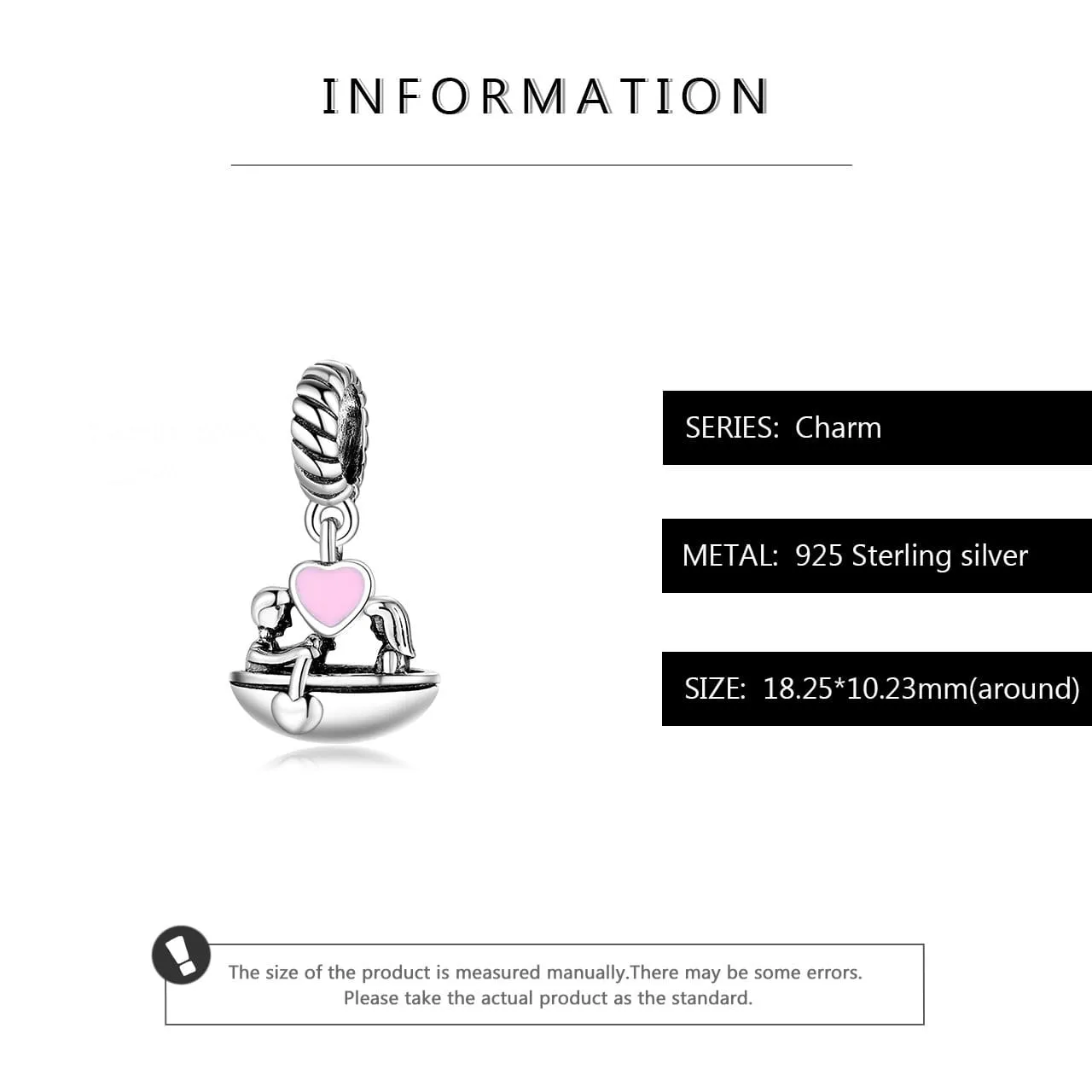 Couple in Boat Pendant Charm