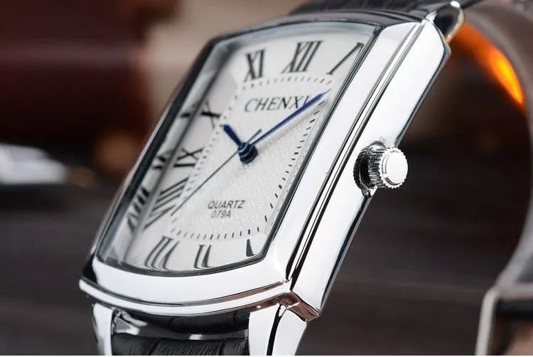 Couple Woman&amp;men Casual Watches Luxury Brand Square Dial Fashion Leather Strap Lover&#39;s Dress Quartz Watch Relogios Femininos