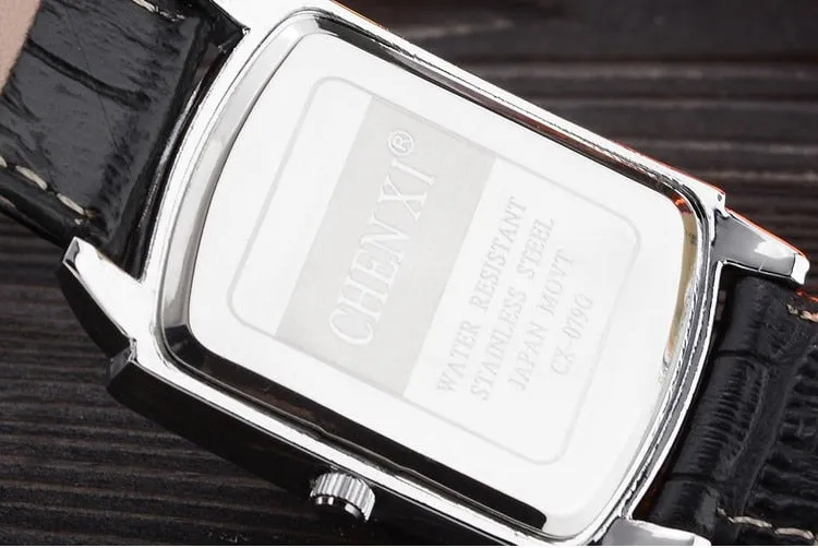 Couple Woman&amp;men Casual Watches Luxury Brand Square Dial Fashion Leather Strap Lover&#39;s Dress Quartz Watch Relogios Femininos