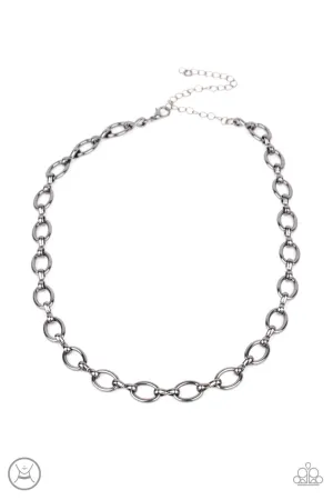 Craveable Couture Black Paparazzi Choker Necklace