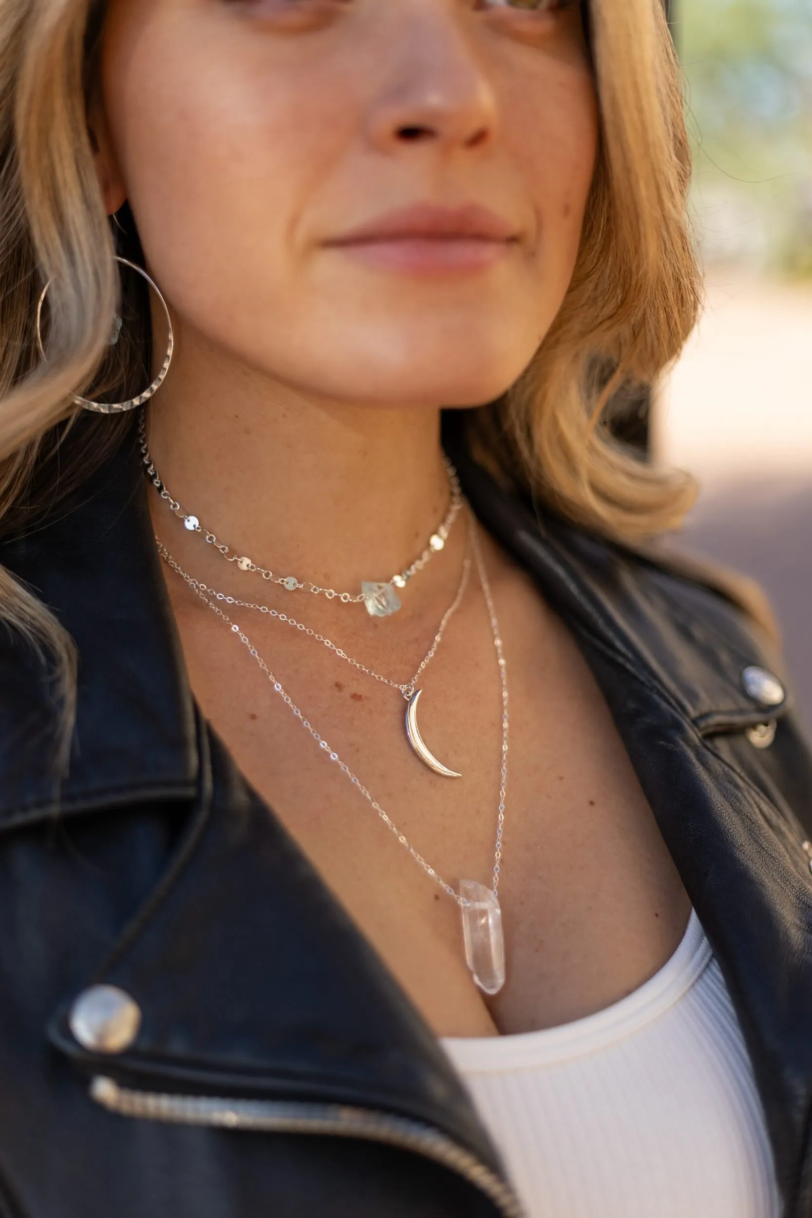Creating My Dreams Layering Silver Necklace Set