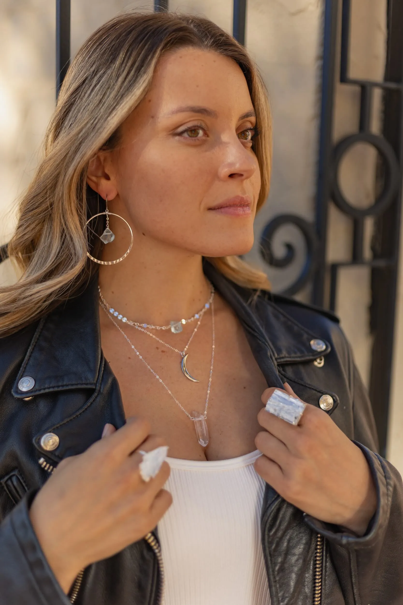 Creating My Dreams Layering Silver Necklace Set