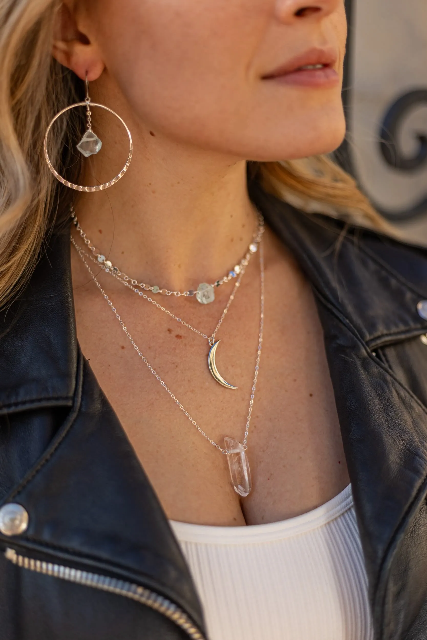 Creating My Dreams Layering Silver Necklace Set