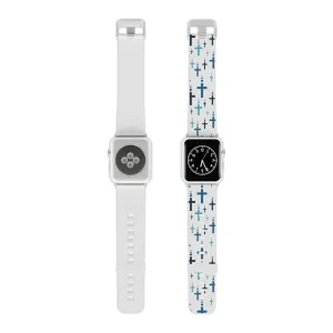 Crosses Watch Band - Blue/White for Apple Watch 38/40/42/44