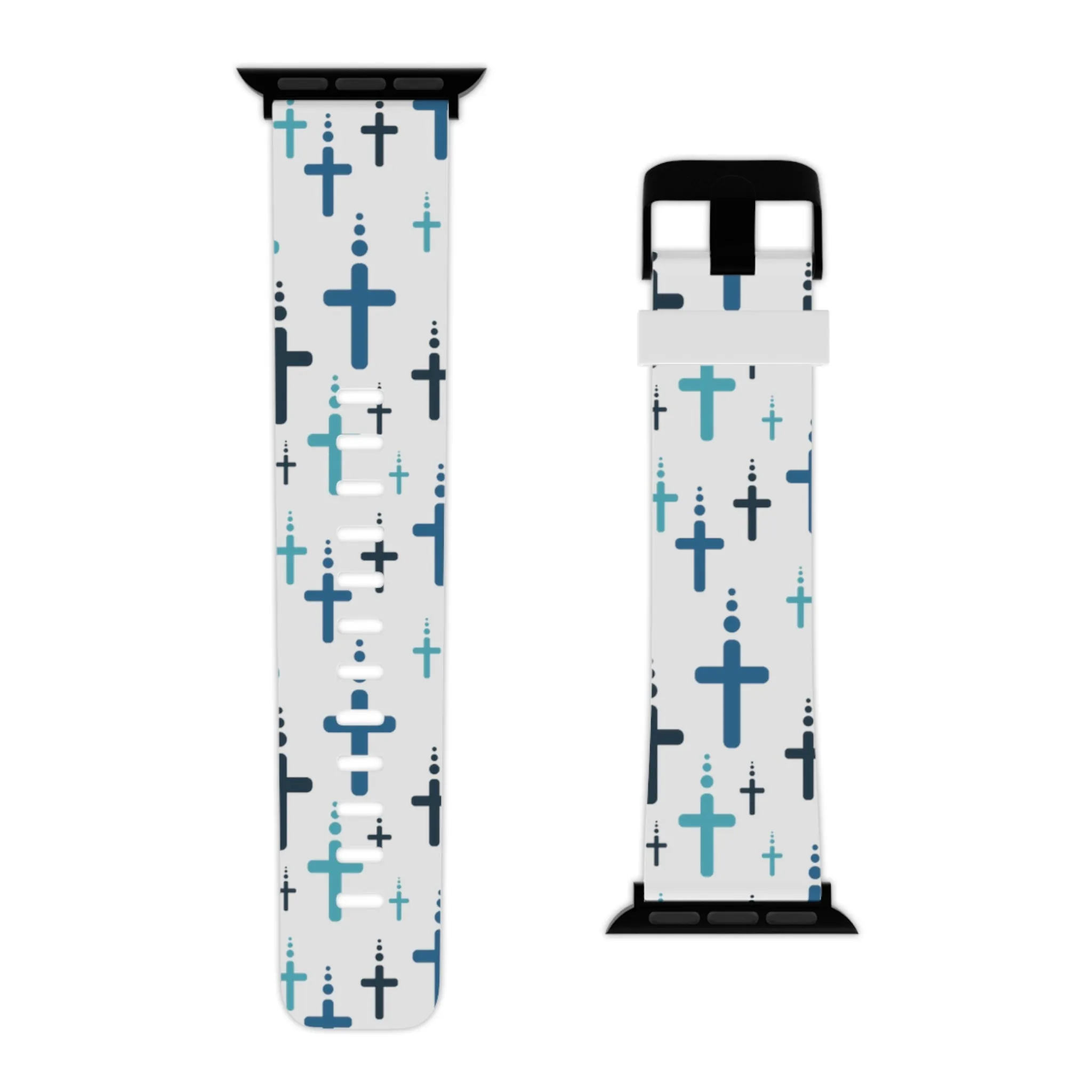 Crosses Watch Band - Blue/White for Apple Watch 38/40/42/44