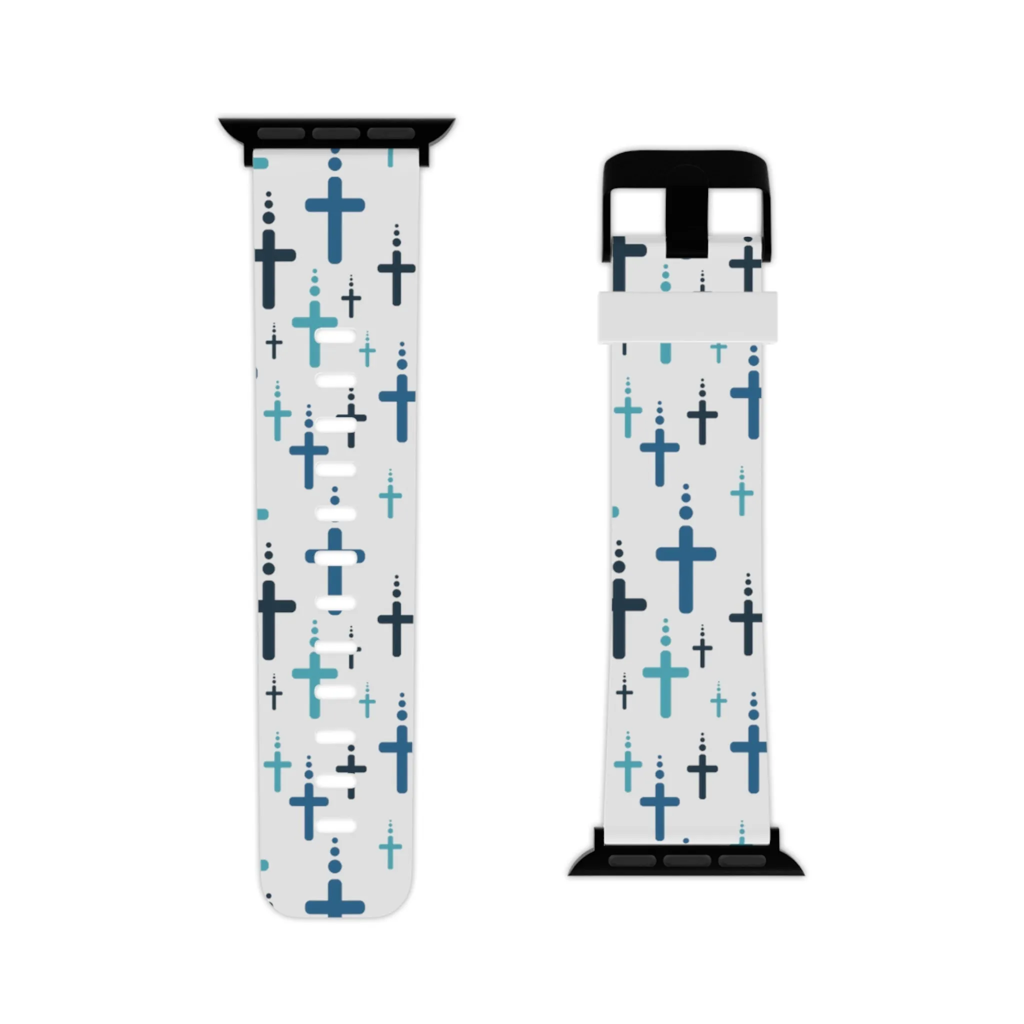 Crosses Watch Band - Blue/White for Apple Watch 38/40/42/44