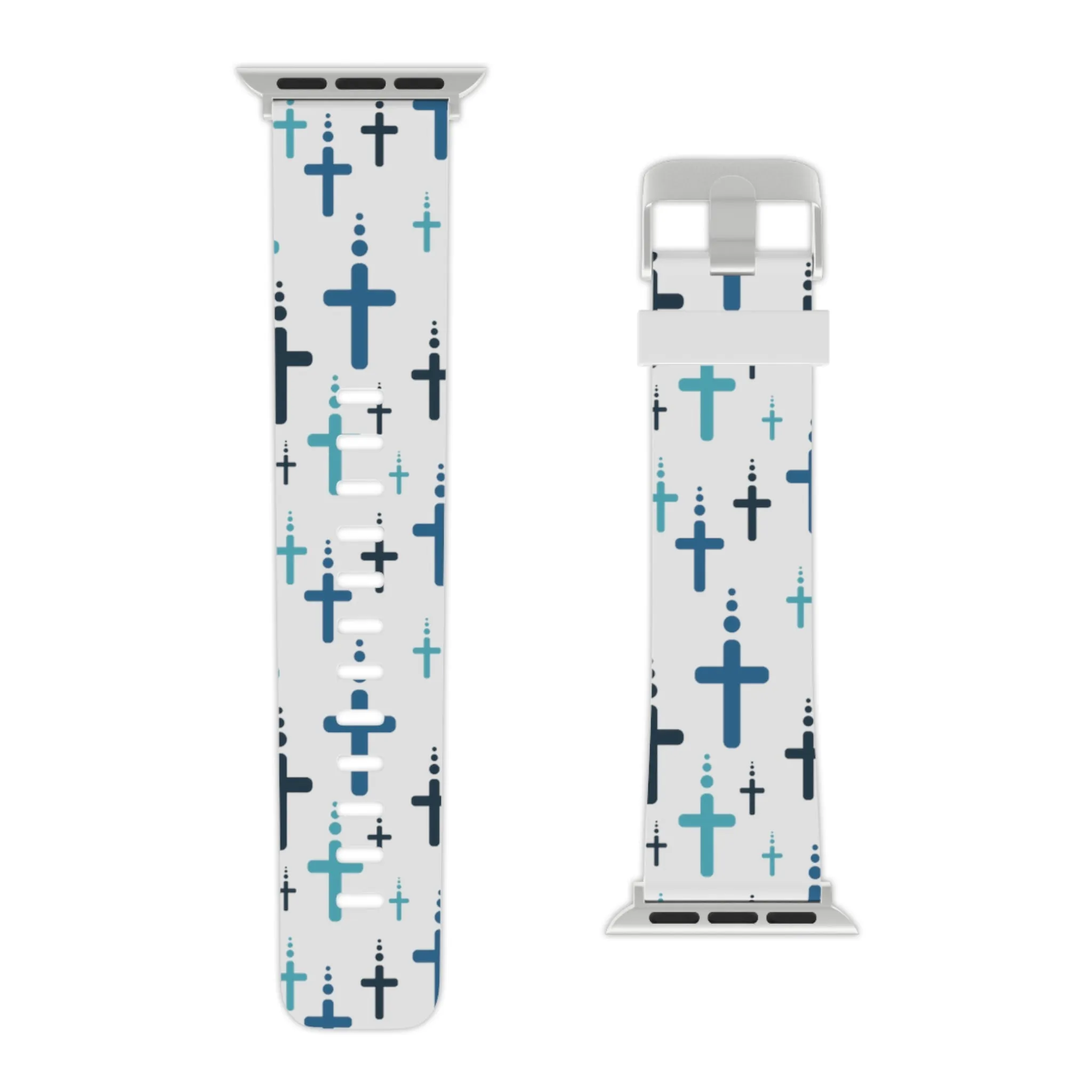 Crosses Watch Band - Blue/White for Apple Watch 38/40/42/44