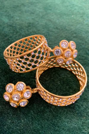 Crystal Cage Hoop Earrings