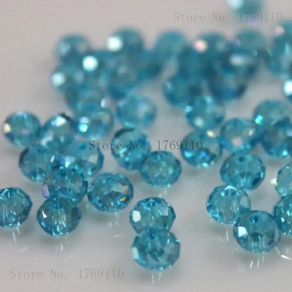Crystal Glass Beads DIY For Making Bracelets Necklaces Loose Spacer Round Beads for Jewelry Making 50 Pack 125 Pack