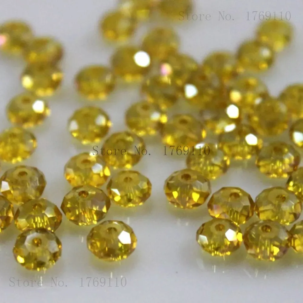 Crystal Glass Beads DIY For Making Bracelets Necklaces Loose Spacer Round Beads for Jewelry Making 50 Pack 125 Pack