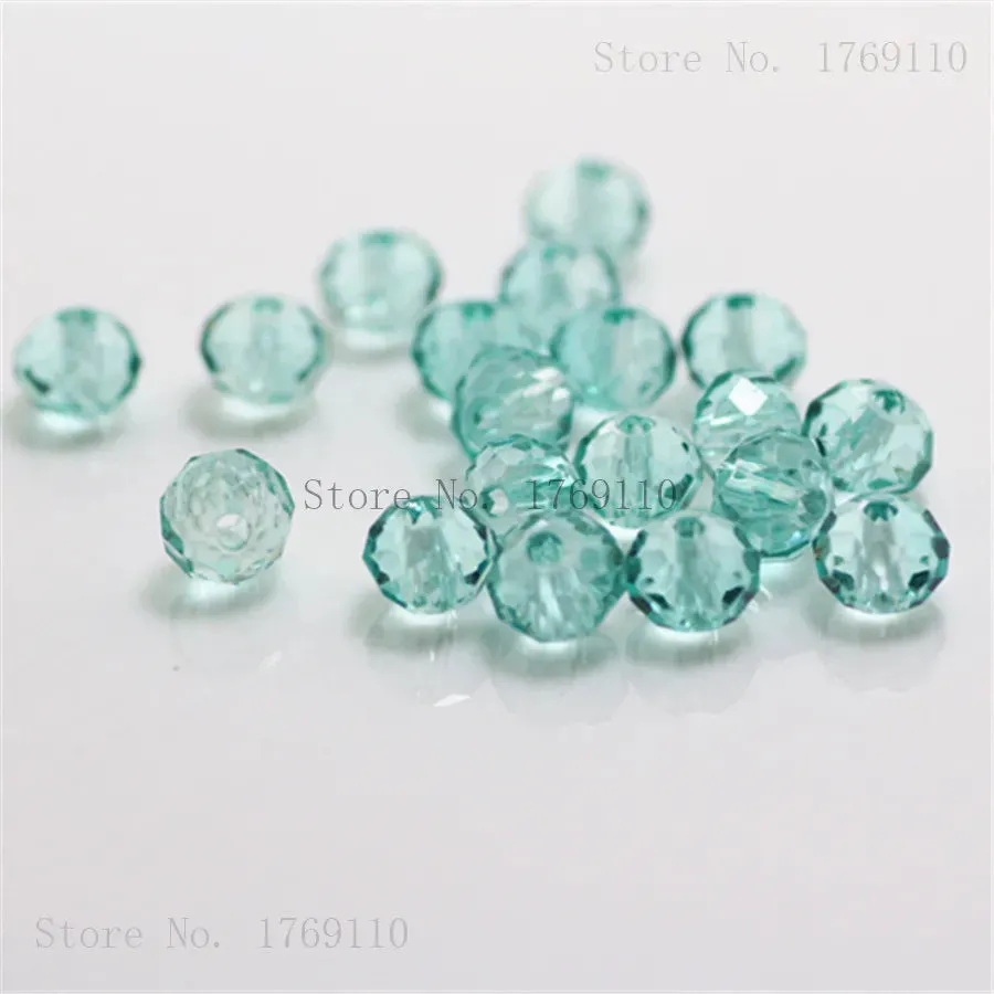 Crystal Glass Beads DIY For Making Bracelets Necklaces Loose Spacer Round Beads for Jewelry Making 50 Pack 125 Pack