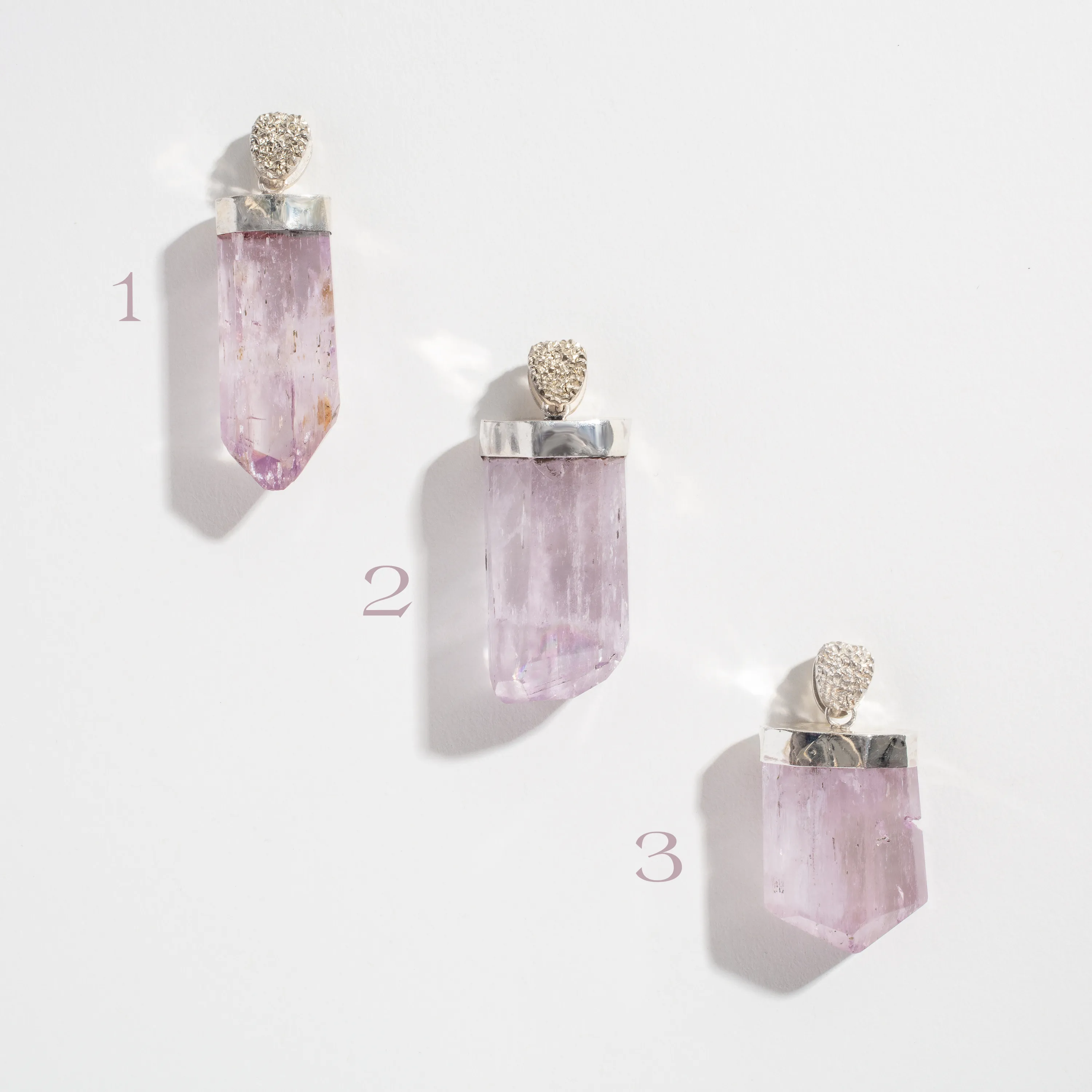 CRYSTAL TALISMAN PENDANT | KUNZITE