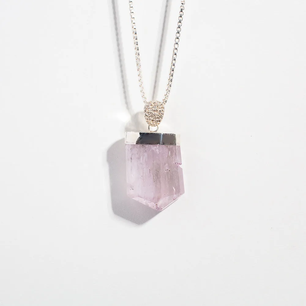 CRYSTAL TALISMAN PENDANT | KUNZITE