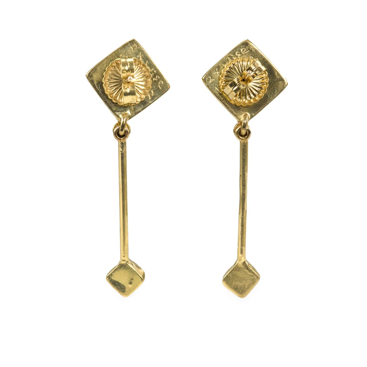 Cubic Diamond Drop Earrings