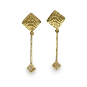 Cubic Diamond Drop Earrings