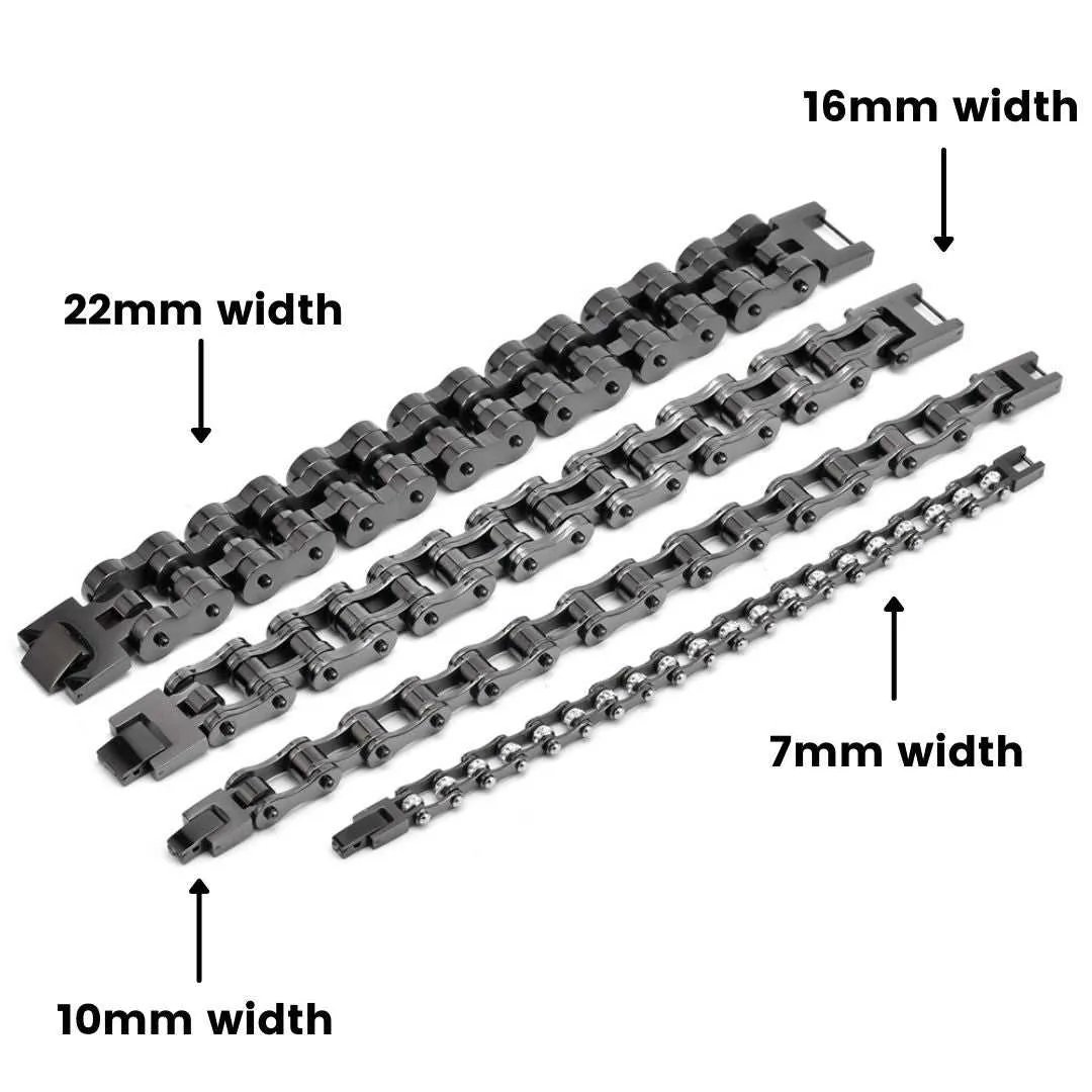 Cycolinks Stealth Gunmetal 16mm Bracelet