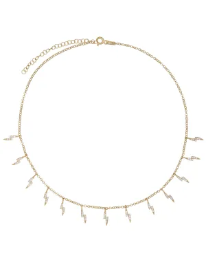 CZ Lightning Bolt Choker