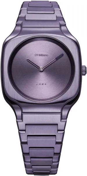 D1 Milano Square Disco Purple Watch