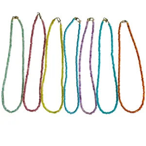 Dainty Candy Gemstone Necklace