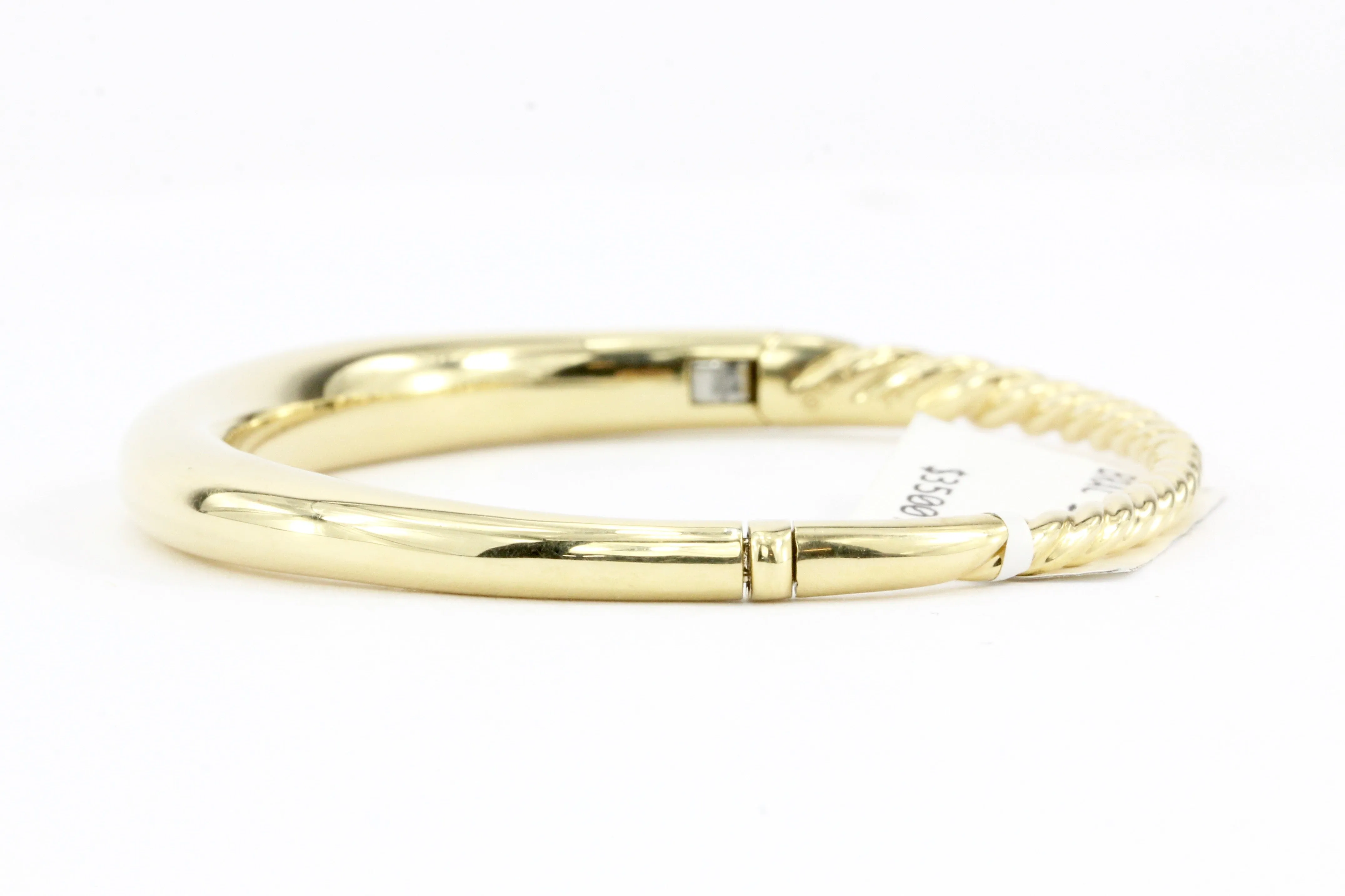 David Yurman Pure Form Smooth Bangle Bracelet in 18K Gold 6.5 mm