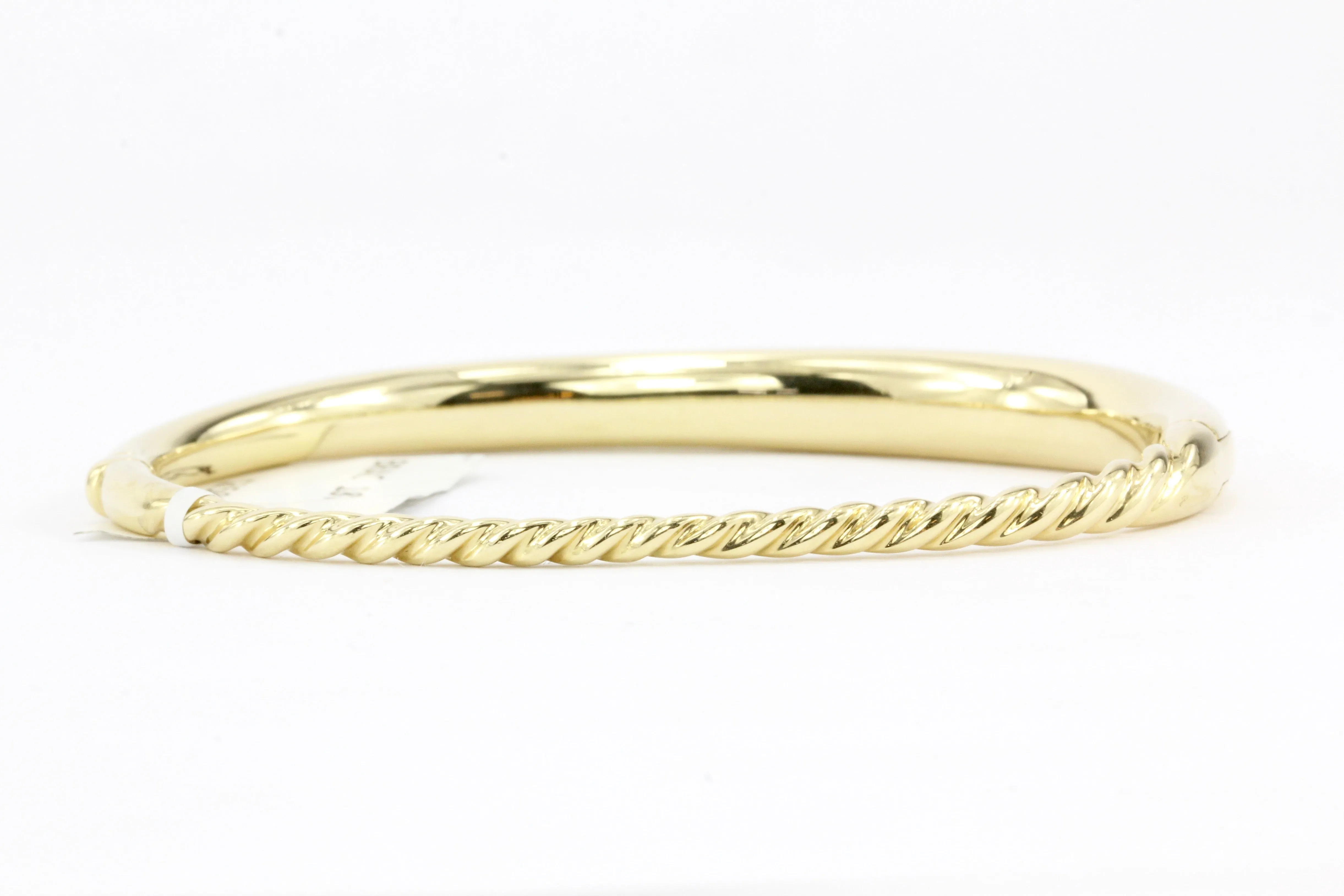 David Yurman Pure Form Smooth Bangle Bracelet in 18K Gold 6.5 mm