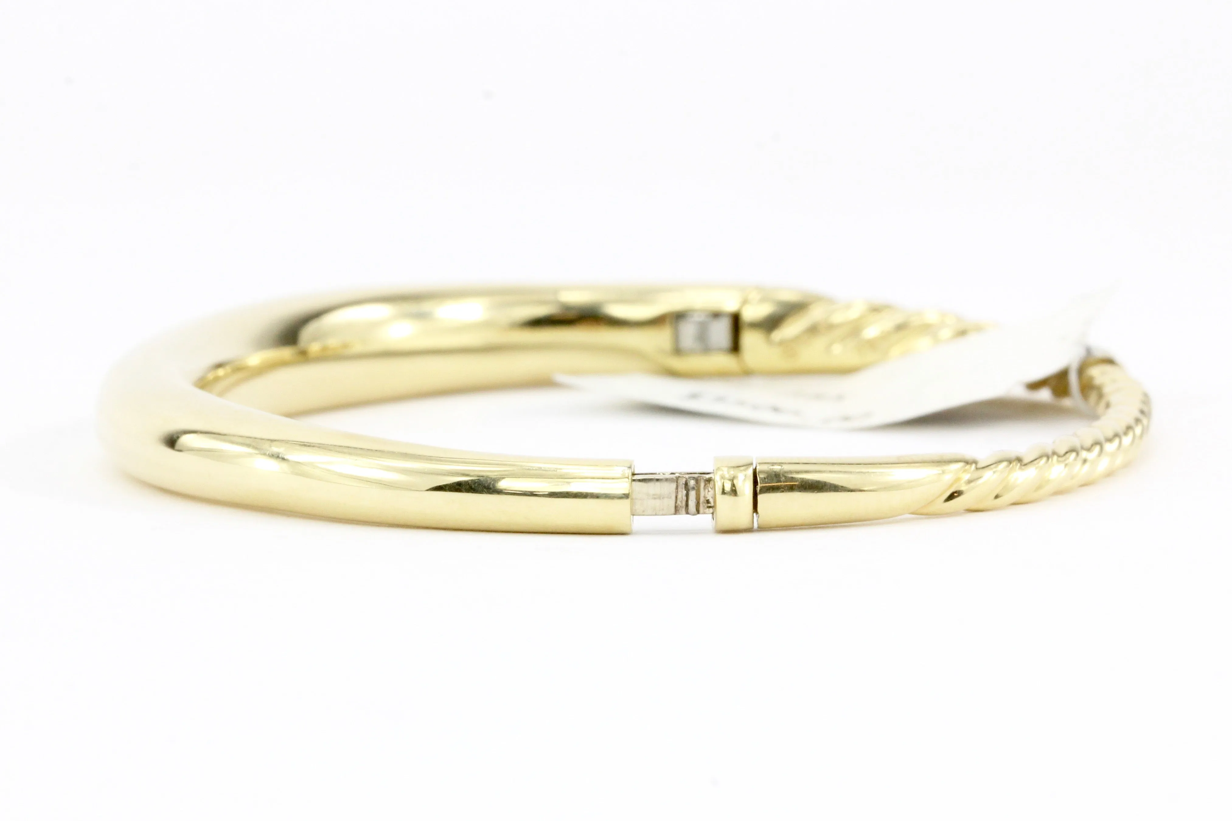 David Yurman Pure Form Smooth Bangle Bracelet in 18K Gold 6.5 mm
