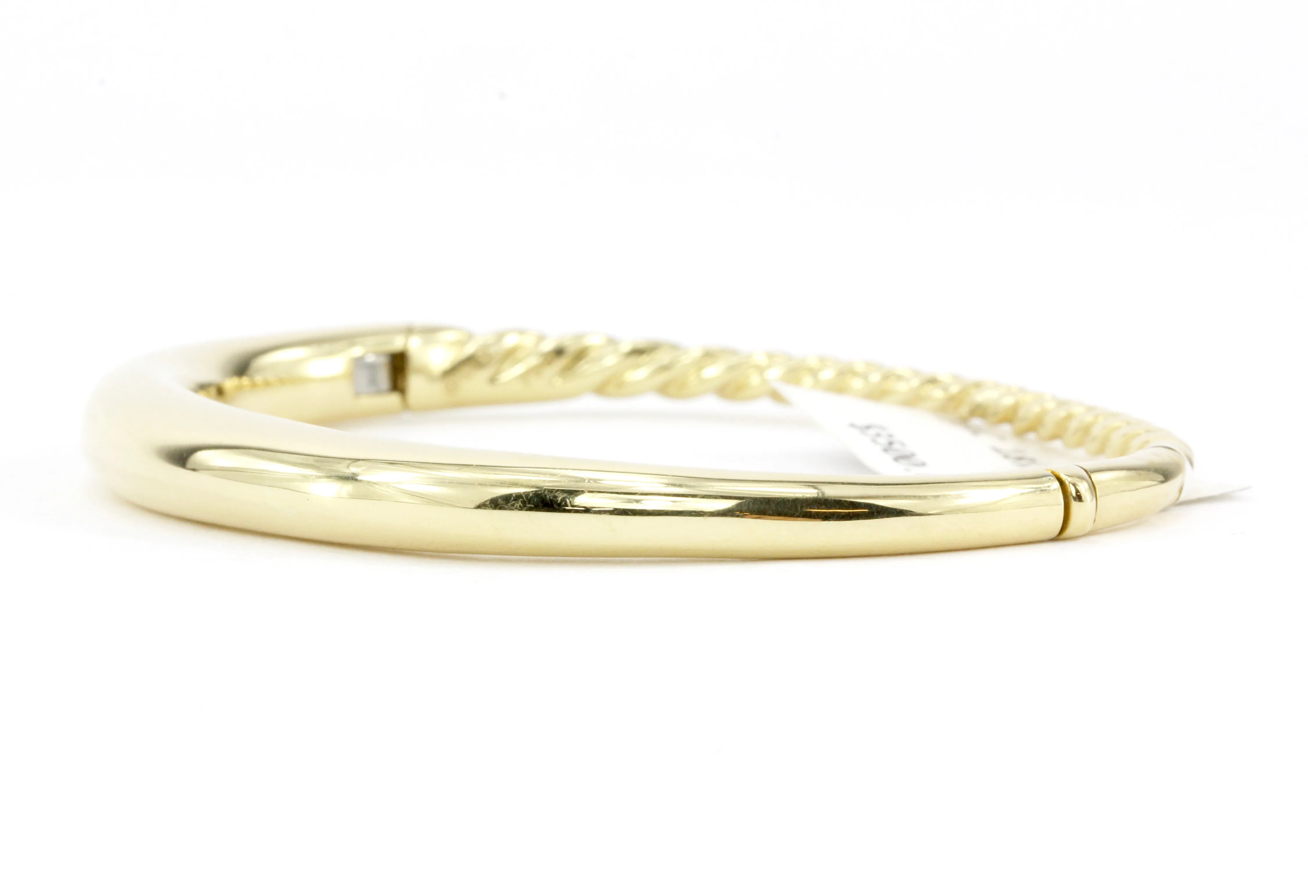 David Yurman Pure Form Smooth Bangle Bracelet in 18K Gold 6.5 mm