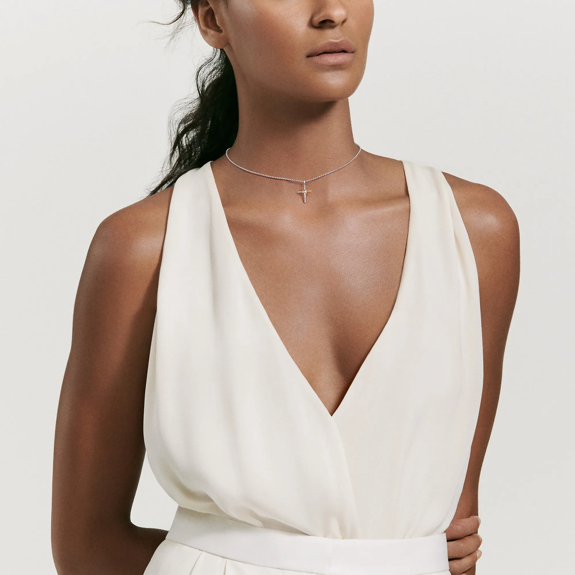 David Yurman The X Collection Necklaces & Pendant in Silver and 14-Karat Yellow Gold