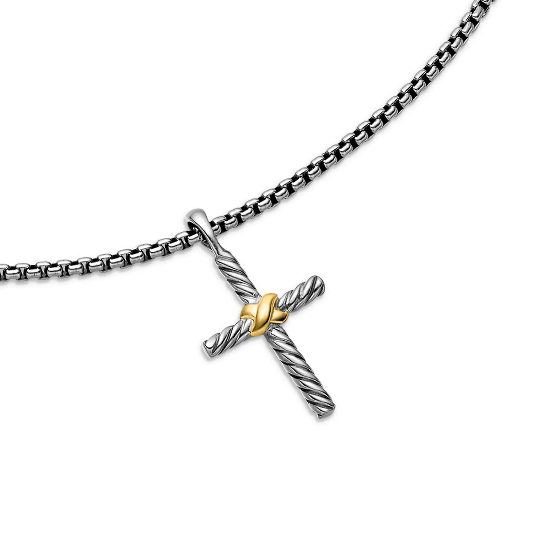 David Yurman The X Collection Necklaces & Pendant in Silver and 14-Karat Yellow Gold