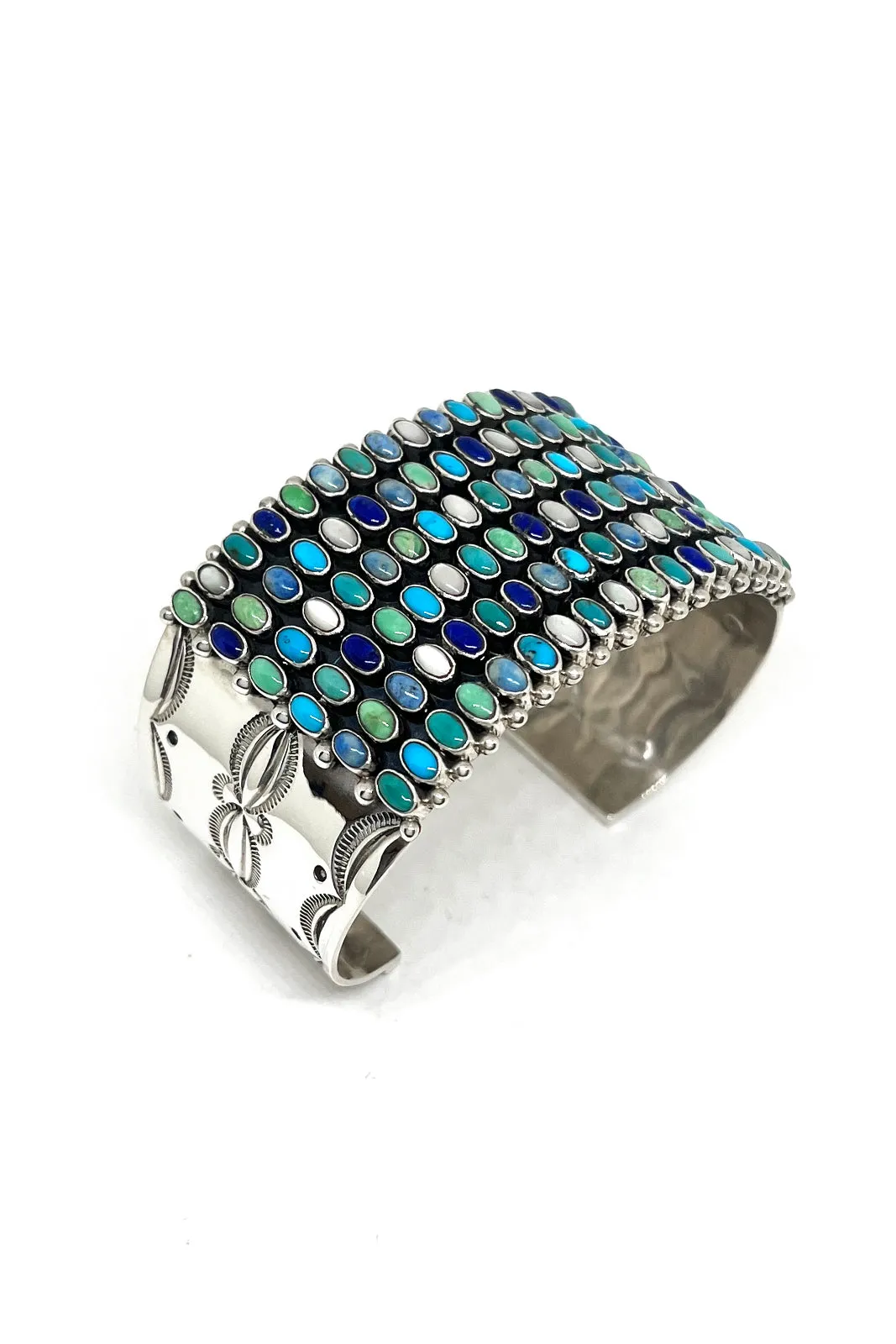 Dee Nez Multi-Stone 6 Row Cuff Bracelet