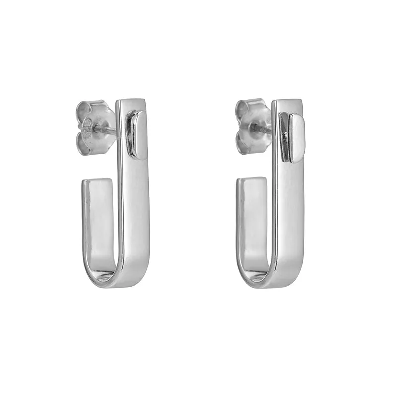 Denver Rectangle Hoop Earrings