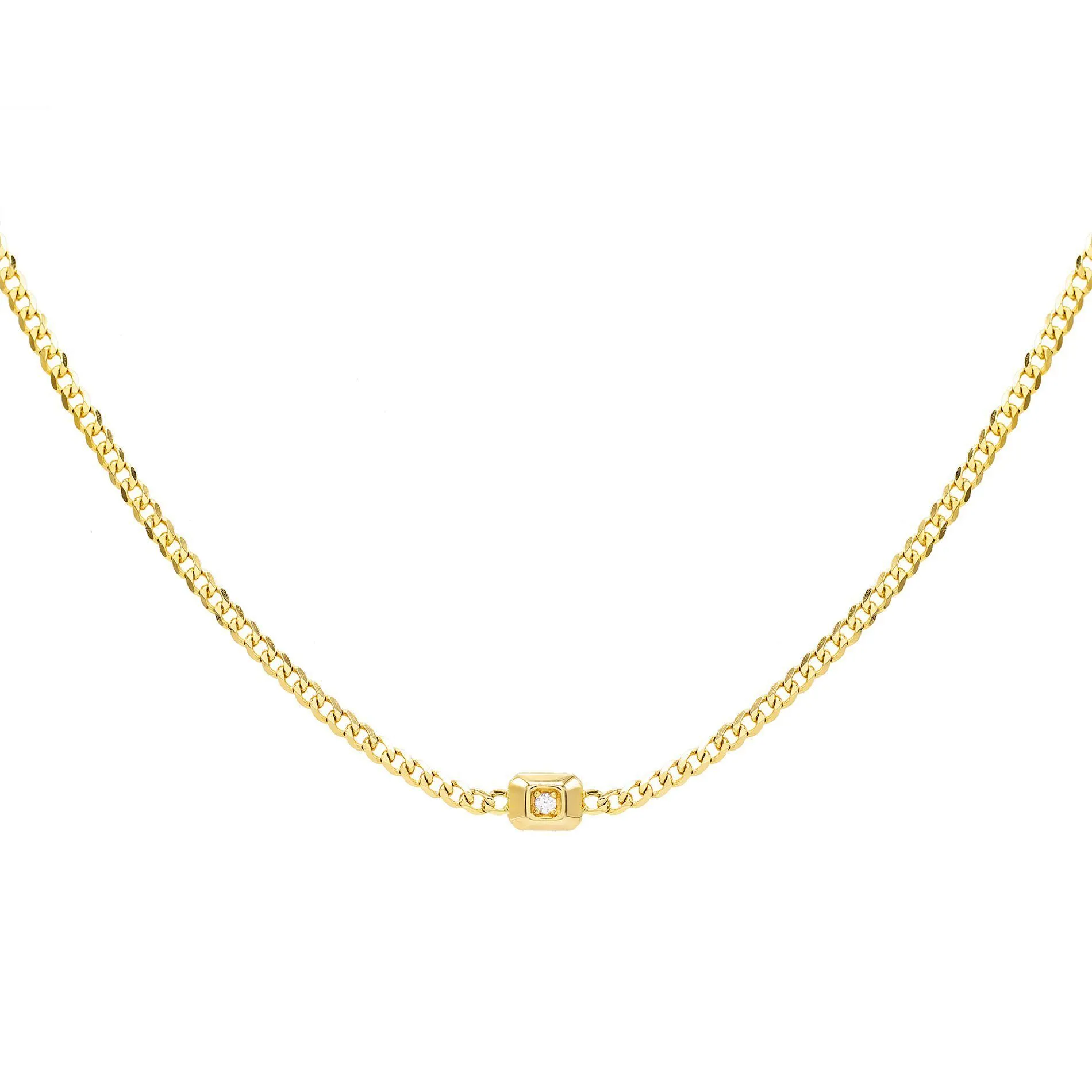 Diamond Chain Necklace 14K